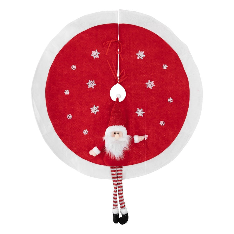 Copribase per Albero Babbo Natale Rosso 90 cm