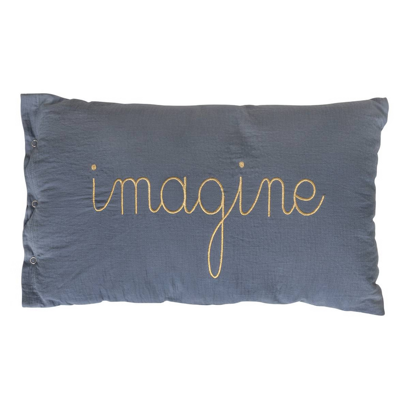 Cuscino in Garza "Imagine" Blu 50 x 30 cm