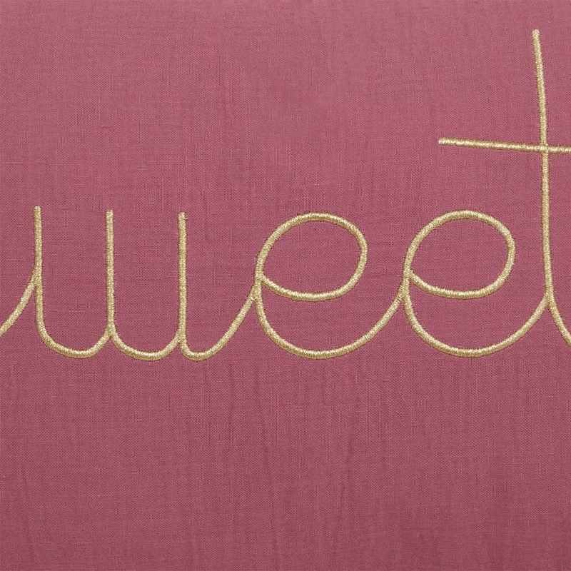 Cuscino in Garza "Sweet" Rosa 50 x 30 cm