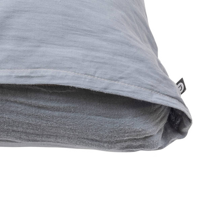 Completo da Lettino in Cotone Blu Grigio 140 x 200 cm