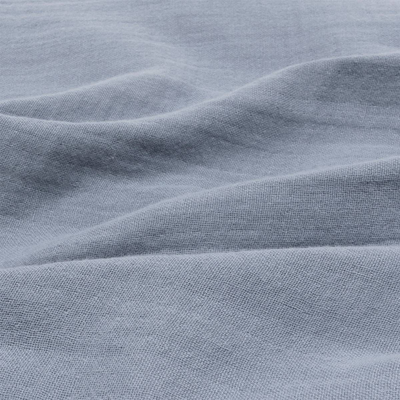 Completo da Lettino in Cotone Blu Grigio 140 x 200 cm