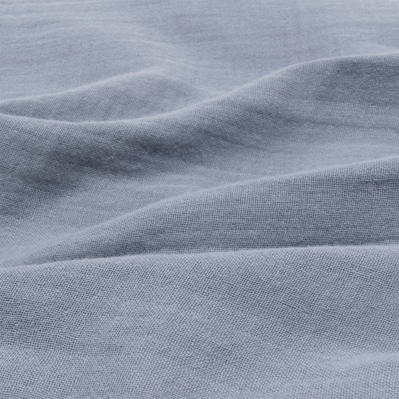 Completo da Lettino in Cotone Blu Grigio 140 x 200 cm