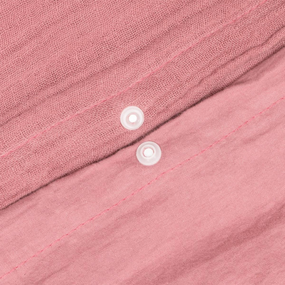 Completo da Lettino in Cotone Rosa Antico 140 x 200 cm