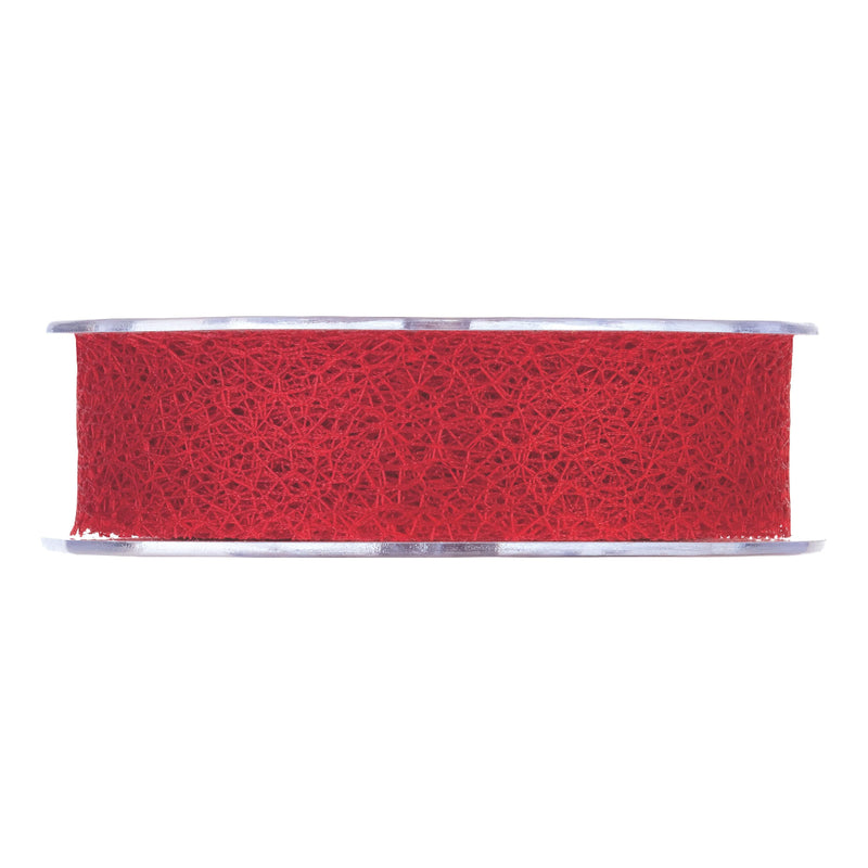 Nastro in Tessuto Rete Paradise New Rosso 30 mm x 20 mt