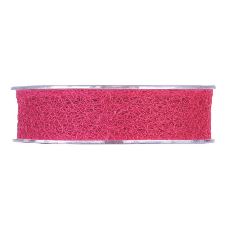 Nastro in Tessuto Rete Paradise New Fucsia 30 mm x 20 mt