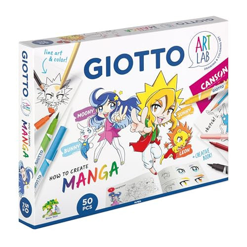 Giotto Art Lab Kit Manga CHIBI con Guida Creativa - Set Disegno Manga