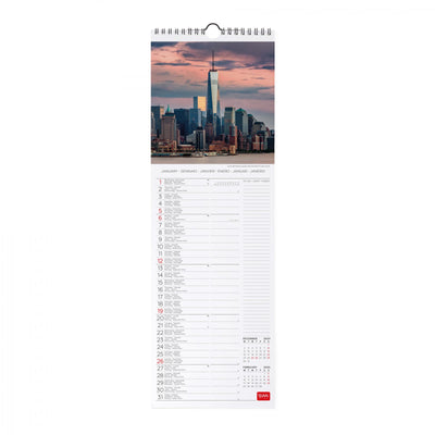 Calendario da Muro 2025 - New York - 16 x 49 cm