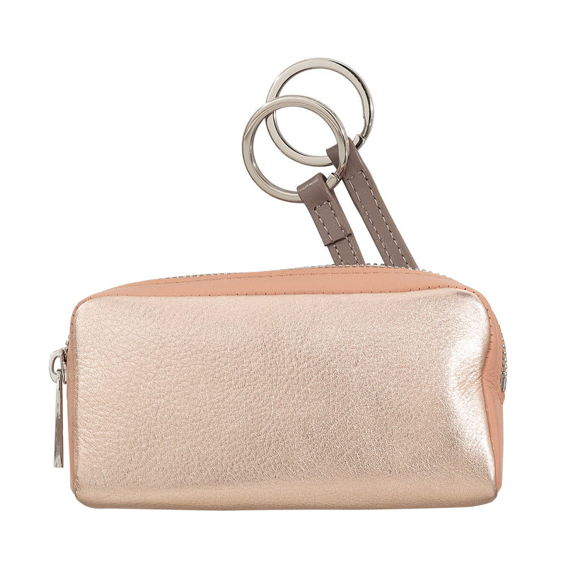 Portachiavi Dudubags Bahamas in Pelle Ballerina Metalilic