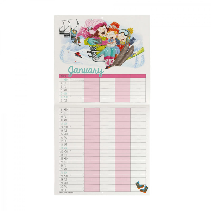 Calendario da Muro 2025 - Super Mum - 30 x 29 cm