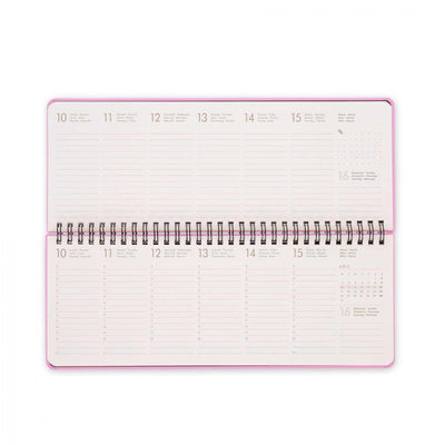 Diario 12 Mesi Desk Planner - Bubblegum