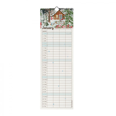 Calendario da Muro 2025 - Home Sweet Home - 16 x 49 cm