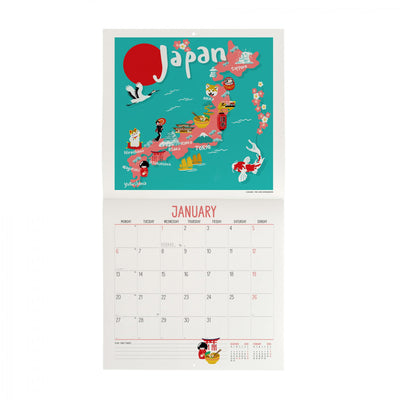 Calendario da Muro 2025 - Let's Travel The World - 30 x 29 cm