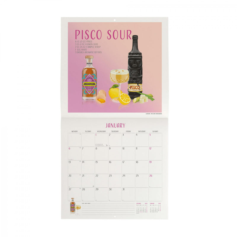 Calendario da Muro 2025 - Cheers - 30 x 29 cm