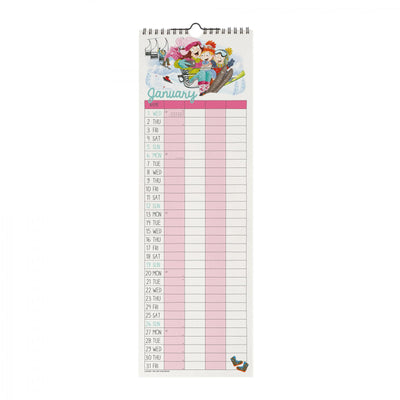 Calendario da Muro 2025 - Super Mum - 16 x 49 cm