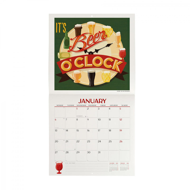 Calendario da Muro 2025 - Beer - 30 x 29 cm