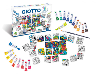 Giotto Art Lab Color & Puzzle Set con 24 Tessere Puzzle e 20 Tempere