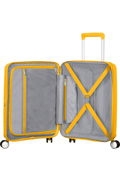Valigia da Cabina Espandibile American Tourister Soundbox 55 cm con TSA Golden Yellow