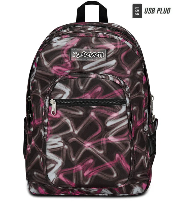 Zaino Freethink Seven Freethink Girl Grigio e Rosa