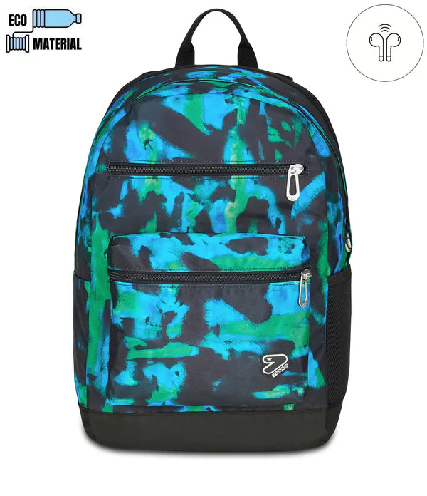 Zaino Seven Reversibile Backpack Falling Color in GRS con Earphones Wireless
