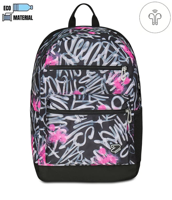 Zaino Seven Reversibile 29L con Earphones Wireless Giustacchini