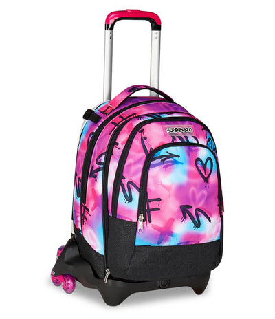 Zaino Trolley Jack Seven Detach a 3 Ruote Sprint Paint Girl