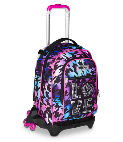 Zaino Trolley Jack Seven a 3 Ruote Glow Love