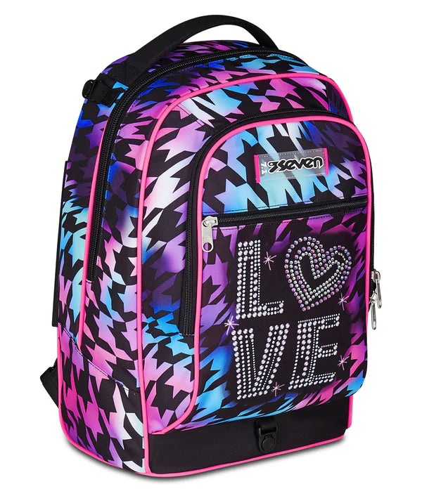 Zaino Trolley Jack Seven a 3 Ruote Glow Love
