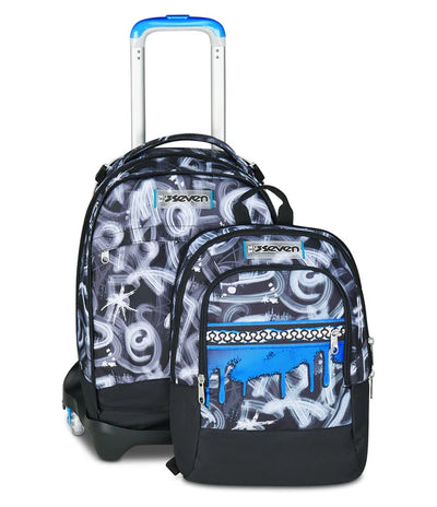 Zaino Trolley Jack Seven Detach a 3 Ruote Quick Graffiti Boy