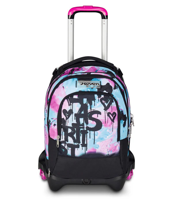 Zaino Trolley Jack Seven Detach a 3 Ruote Quick Graffiti Girl