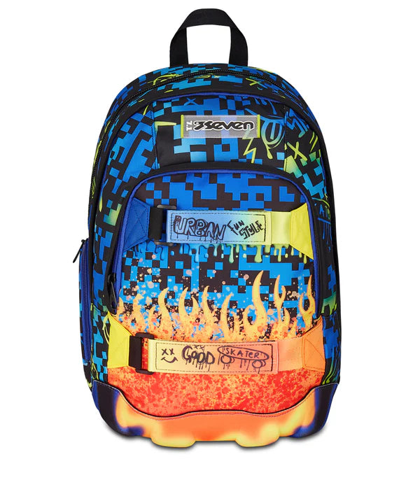 Zaino Dual Seven Scribbled Flame