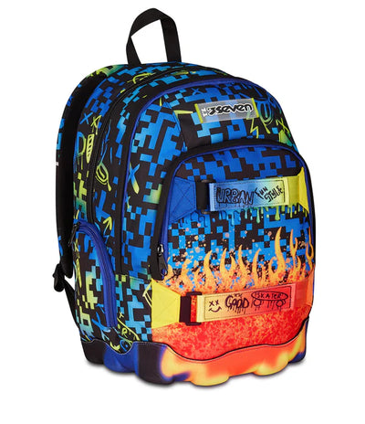 Zaino Dual Seven Scribbled Flame