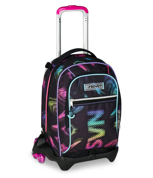 Zaino Trolley Jack Seven a 3 Ruote Optical Shade Girl