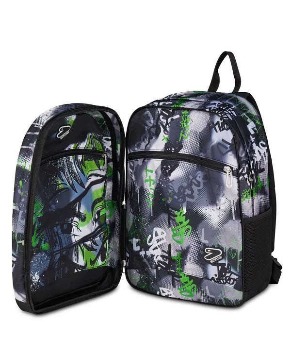 Zaino Seven Pro XXL in GRS Reversible Detach Gray Shadow Graffiti Green