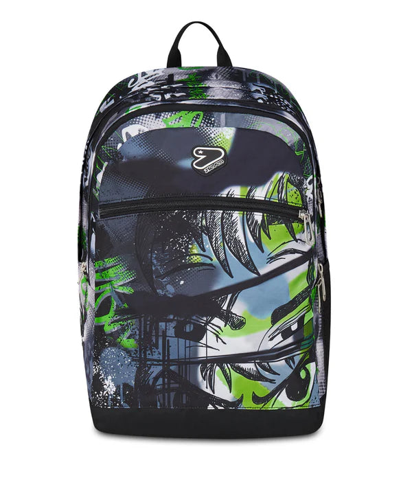 Zaino Seven Pro XXL in GRS Reversible Detach Gray Shadow Graffiti Green