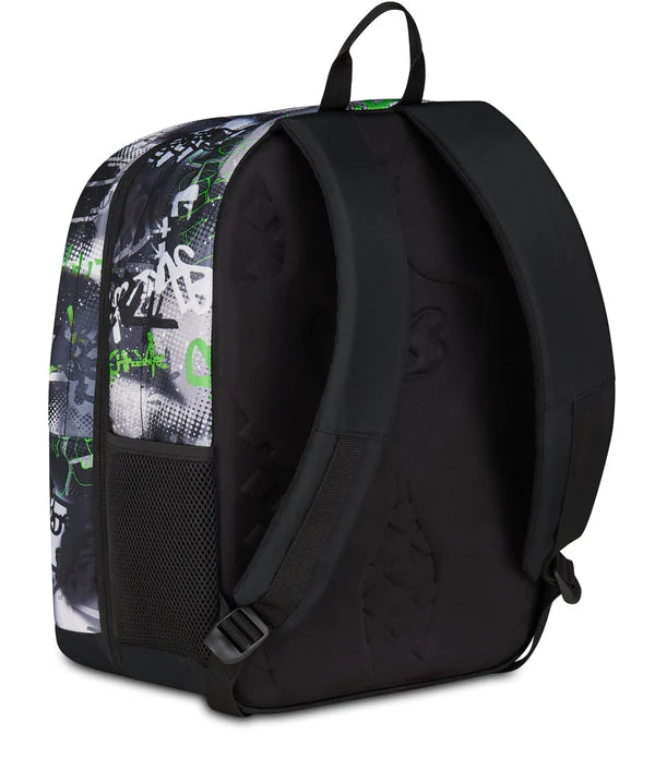 Zaino Seven Pro XXL in GRS Reversible Detach Gray Shadow Graffiti Green