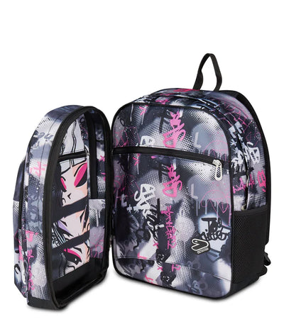 Zaino Seven Pro XXL in GRS Reversible Detach Gray Shadow Graffiti PInk