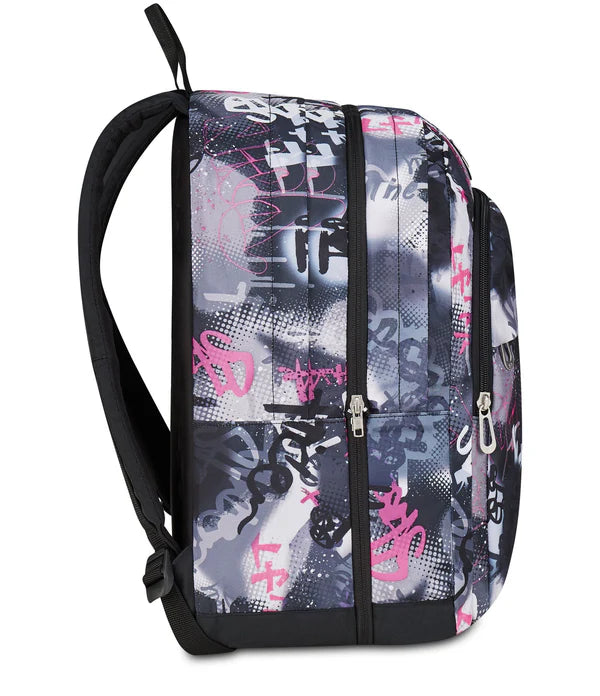Zaino Seven Pro XXL in GRS Reversible Detach Gray Shadow Graffiti PInk
