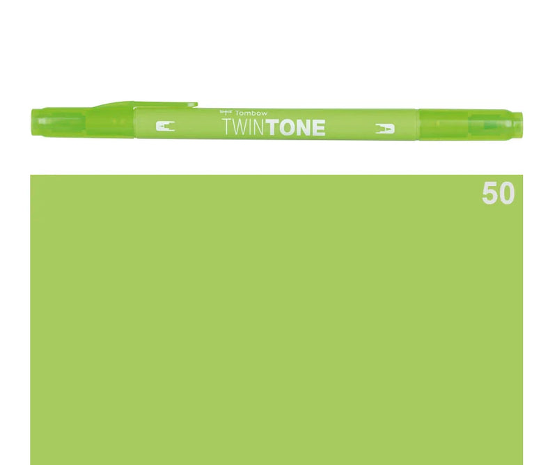 Marker Twin Tone Tombow con Doppia Punta Verde Lime