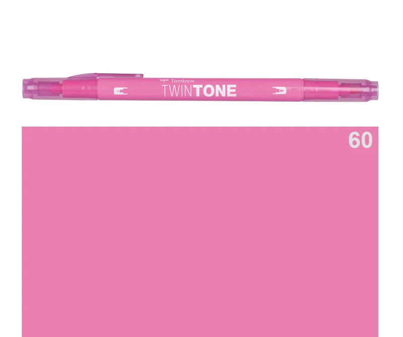 Marker Twin Tone Tombow con Doppia Punta Rosa Principessa