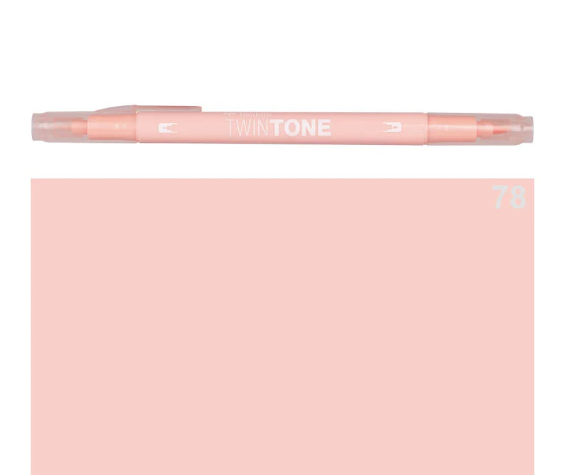 Marker Twin Tone Tombow con Doppia Punta Rosa Corallo