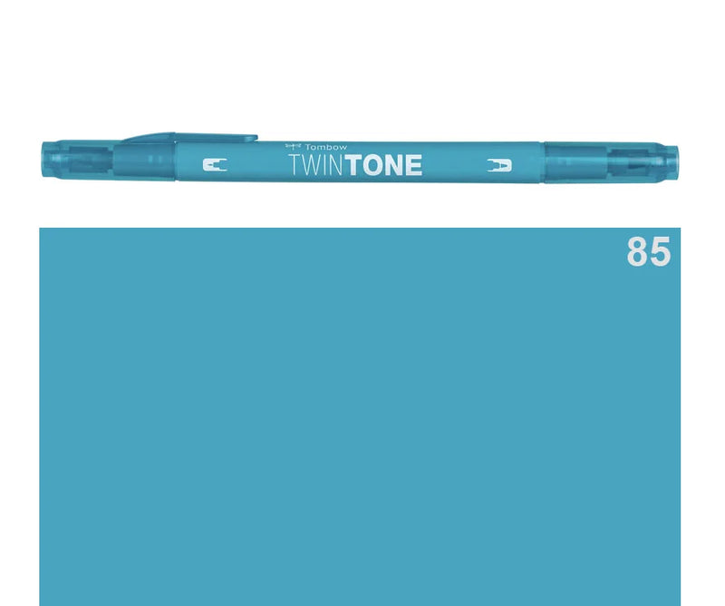 Marker Twin Tone Tombow con Doppia Punta Verde Smeraldo