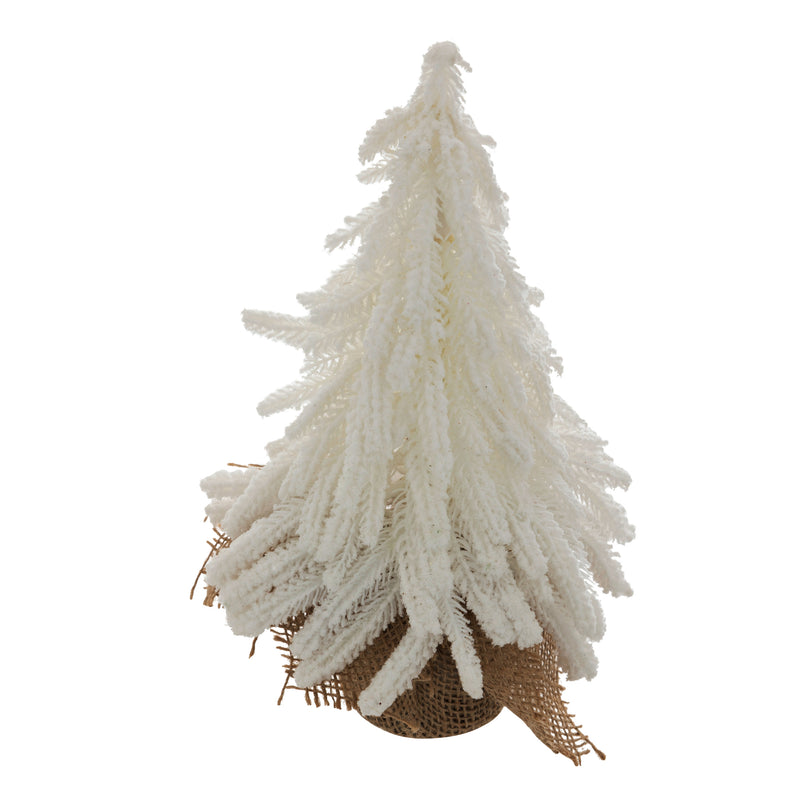 Albero in PVC Bianco con Juta 27 cm