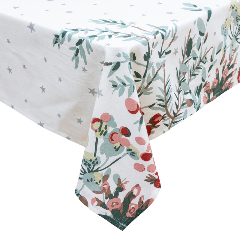 Tovaglia in Cotone Rami Bianco 140 x 240 cm