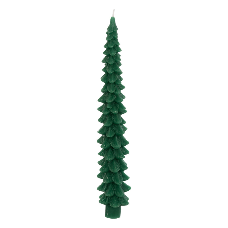 Candele Stecca Abete Verde 25 cm - 2 pezzi
