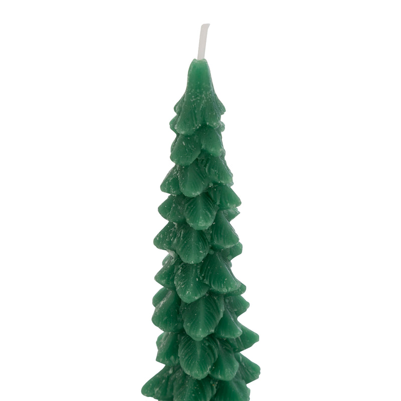 Candele Stecca Abete Verde 25 cm - 2 pezzi
