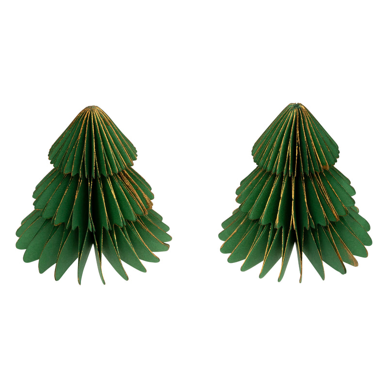 Segnaposto in Carta Abete Verde 6 x 6 cm - 2 pezzi