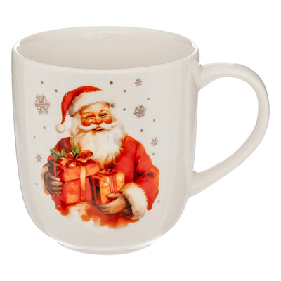 Tazza Mug con Coperchio Sfera Natale Panna 550 ml