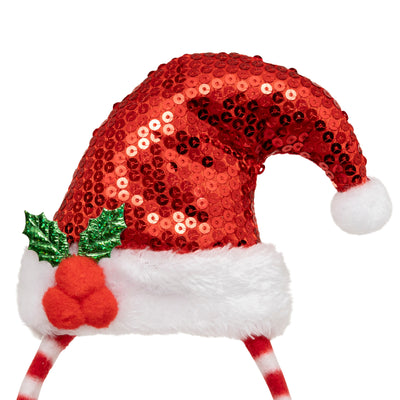 Cerchietto con Cappello Babbo Natale Rosso 25 x 31 cm