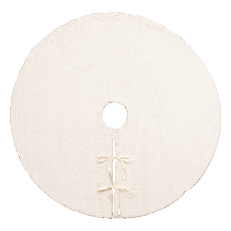 Copri Base per Albero con Pelliccia Bianco 90 cm