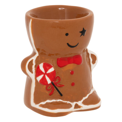 Brucia Essenze in Ceramica Pan di Zenzero Marrone 8 x 7 x 9 cm